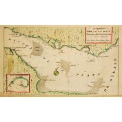 [Lot of 7 maps] Paraguay, Ó Prov. de Rio de la Plata cum regionibus With Arnold Montanus's and Tirion's of the countries bordering the Rio de la Plata. and Isaak  Tirion's map of the same area.