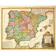 Old, Antique map image download for Regnorum Hispaniae et Portugalliae Tabula generalis. 
