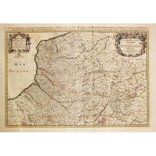 Old map image download for [Lot of 15 maps/plans of northern France] Gouvernement d' Orleans et la Generalite divisee en ses Elections.