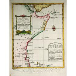 Carte De la Coste Orientale d' Afrique.