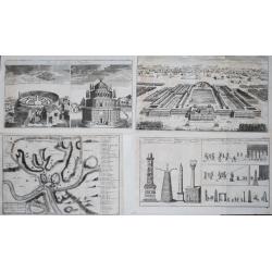 [Lot with 12 maps of the Mediterraneans and Egypt.] Aegypti Recenttior Carthageni / General Karte des Roemischen Reichs