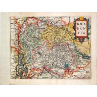Old, Antique map image download for Brabantiae Descriptio.