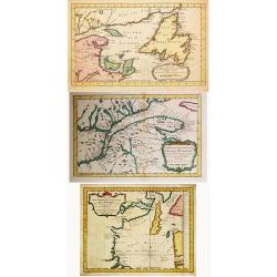 Carte des Parties du Nord-Ouest de l' Amerique./Carte des Parties du Nord-Ouest de l' Amerique. / Carte du Golphe de St. Laurent et Pays Voisins. / 3 maps by Bellin