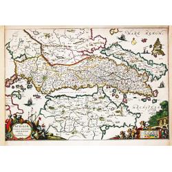 [Lot of 7 maps/ views of Achaia, Greece.] Achaiae Nova  accurata Descriptio. Autore L. Laurenbergio.