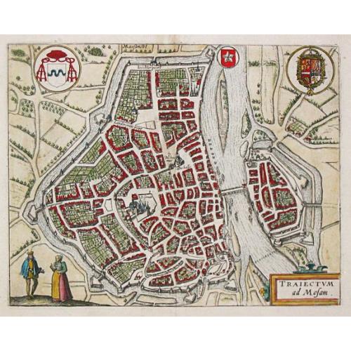 Old map image download for Maestricht / Traiectum ad Mosam.