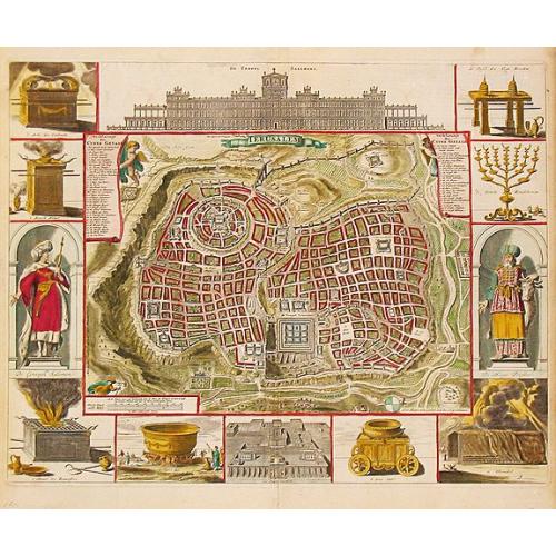 Old map image download for Jerusalem.
