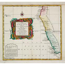 Carte de la Coste Occidentale d' Afrique depuis le XIe. Degré jusqu'au Cap de Bonne Esperance.