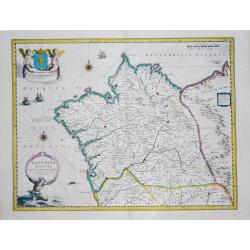 [Lot of 4 map western Spain / Portugal Antique map of Galicia] Gallaecia Regnum, descripta a F. Fer. Ojea.