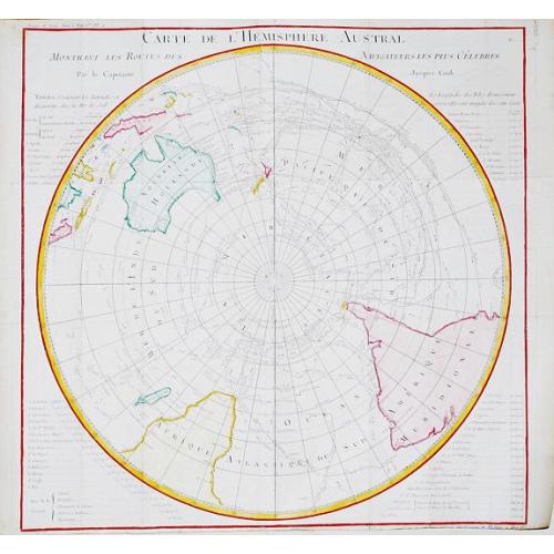 Old map image download for Carte de l' Hemisphere Austral.