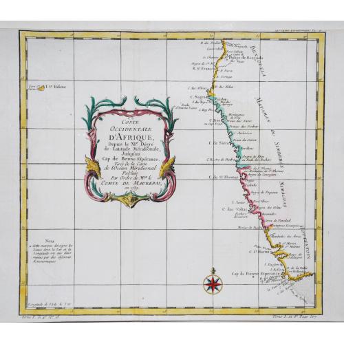 Old map image download for [ Lot of 10 maps / prints of South Africa] Partie de L' Afrique audelàde l' Equateur, comprenant Le Congo, La Cafrerie &c.