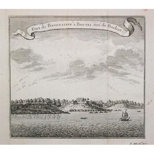 Old map image download for Fort de Badenstein a Boutri.