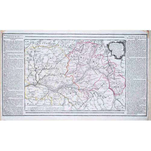 Old map image download for [Lot of 15 maps/plans of northern France] Gouvernement d' Orleans et la Generalite divisee en ses Elections.