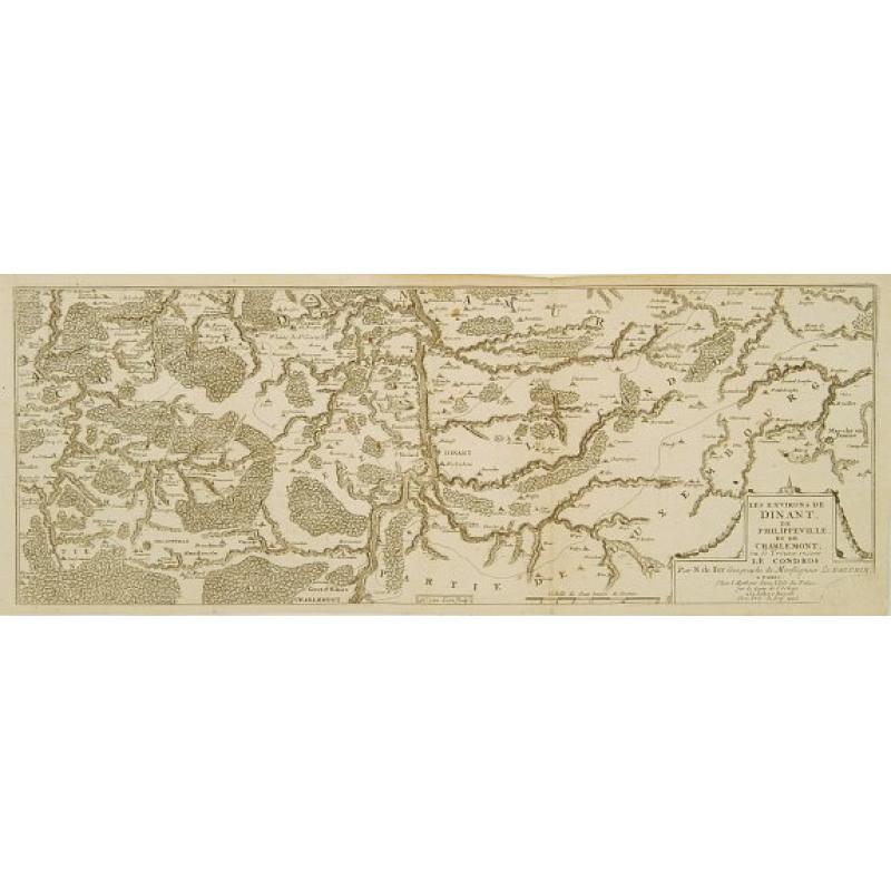 Les environs de DINANT, de Philippeville et de Charlemont..