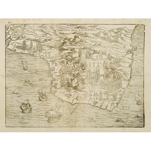 Old map image download for Brasil.