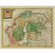 Old, Antique map image download for Sueciae Regnum cum vicinis Regionibus.