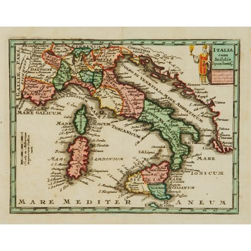Old map image download for Italia cum Insulis..