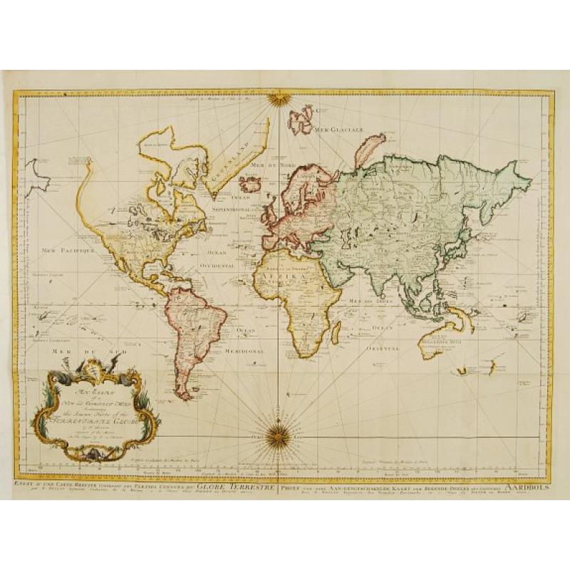 An Essay of a new and compact map containing .. The known parts of the Terrestriale Globe..