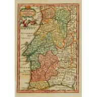 Old map image download for Regnum Portugalliae et Algarbiae..