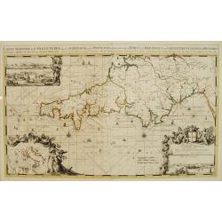 Carte Maritime de L'Angleterre depuis les Sorlingue jusques à Portland..
