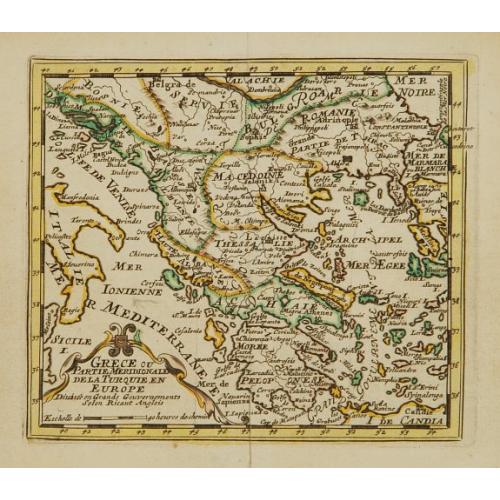 Old map image download for Grece ou Partie Meridionale de la Turquie en Europe..