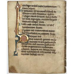 Leaf on vellum from a manuscript Breviary.