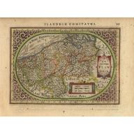 Old, Antique map image download for Comitatus Flandria.