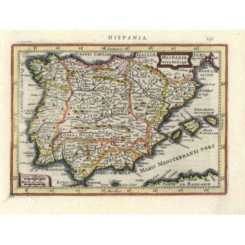 Old map image download for Hispania nova Descript.