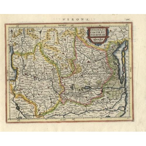 Old map image download for Verona, Vicentiae et Pataviae dit.