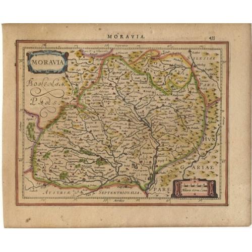 Old map image download for Moravia