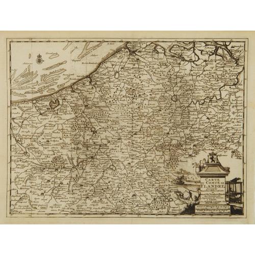 Old map image download for Carte du Comté de Flandre, suivant les nouvelles observations..