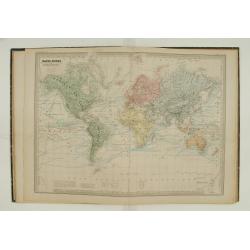 Grand atlas Universel physique, historique et politique geographie ancienne et moderne.