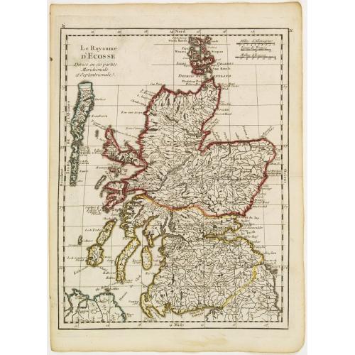 Old map image download for Le Royaume d'Ecosse..