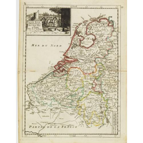 Old map image download for Les XVII Provinces des Pays Bas.