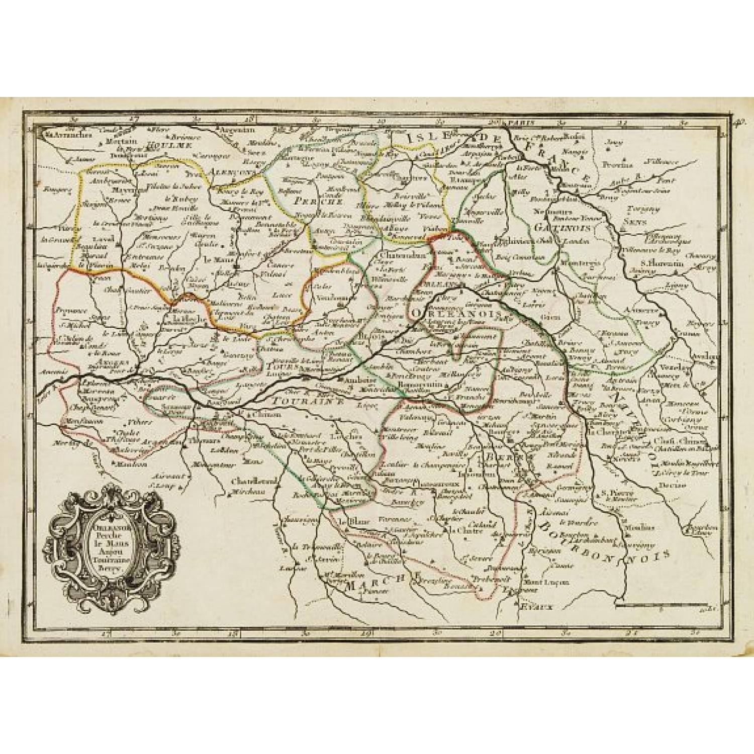 Orleanois, Perche, le Mans, Anjou, Tourraine, Berry.