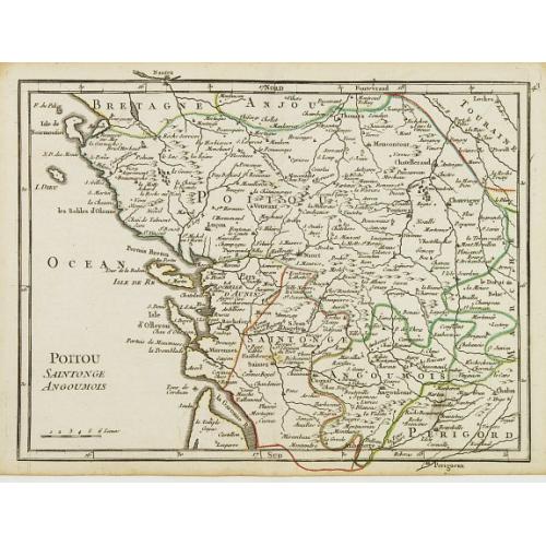 Old map image download for Poitou, Saintonge, Angoumois.