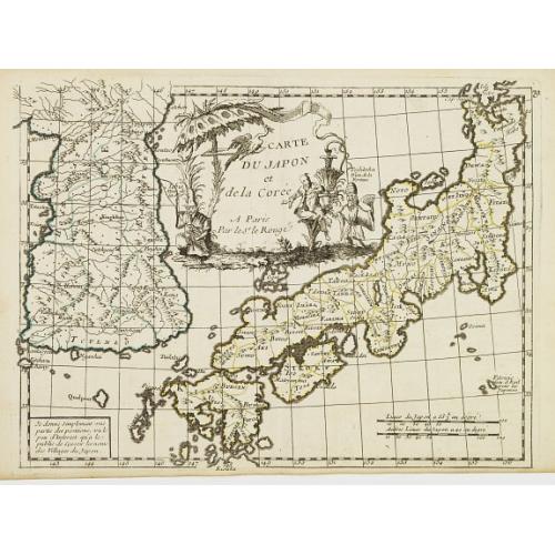 Old map image download for Carte du Japon et de la Corée.