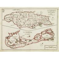 Old map image download for La Jamaique.. La Bermude..