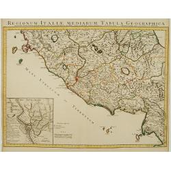 Regionum Italiae Mediarum Tabula Geographica.