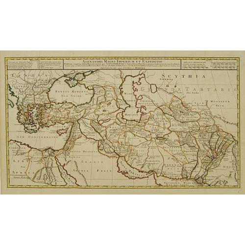 Old map image download for Alexandri Magni Imperium et Expeditio.