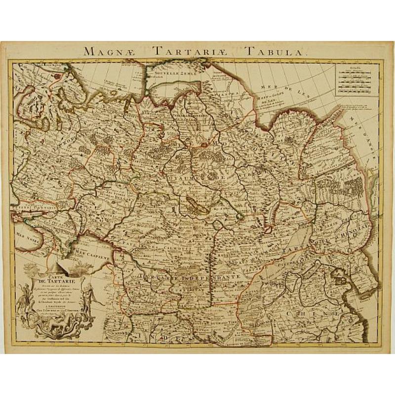 Carte de Tartarie Dressée sur les Relations de plusieurs Voyageurs..