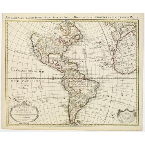 Old map image download for Carte d' Amerique Dressee pour l'Usage Du Roy. . .