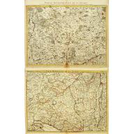 Old, Antique map image download for Partie Septentrionale de la Souabe [and] Partie Meridionale de la Souabe. (2 maps)
