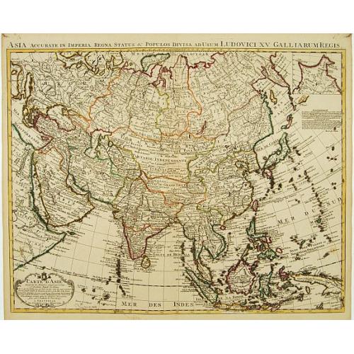 Old map image download for Carte d'Asie dressée sur les Mémoires..