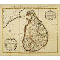 Carte de L'Isle de Ceylan Dressée sur les Observations de..