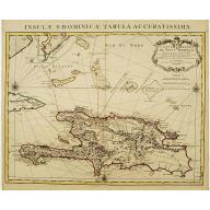 Old map image download for Carte de l'Isle de Saint Domingue Dressée en 1722 pour l'usage du Roy..
