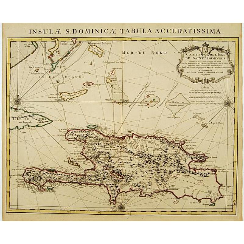Carte de l'Isle de Saint Domingue Dressée en 1722 pour l'usage du Roy..