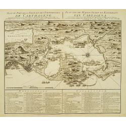 Plan du Port de la Ville et des Forteresses de Carthagène..
