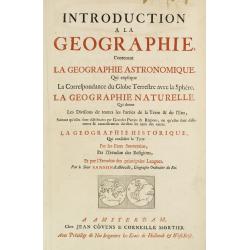 {Title page] Introduction a la geographie, Contenant.. (2 sheets)