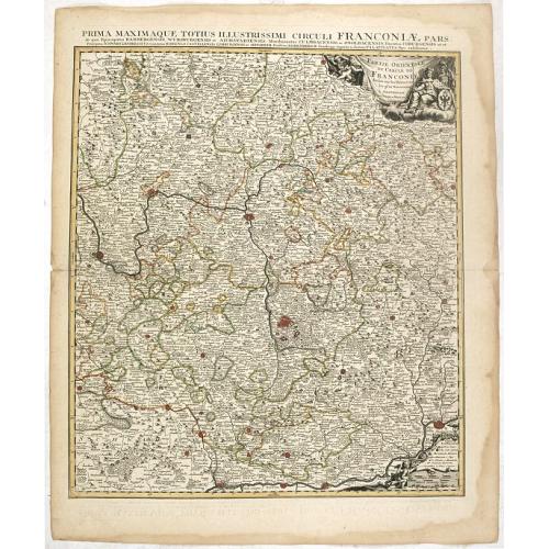 Old map image download for Partie Orientale du Cercle de Francofonie dressée sur les Mémoires..