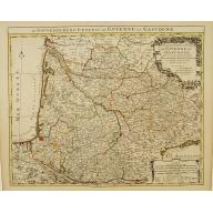Old map image download for Le Gouvernement General de Guienne et Gascogne.
